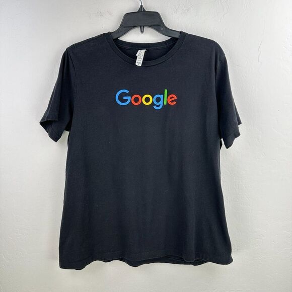 Google Tshirt Womens XL Black Stockholder Company Employee Internet Dot‎ Com - Picture 1 of 6